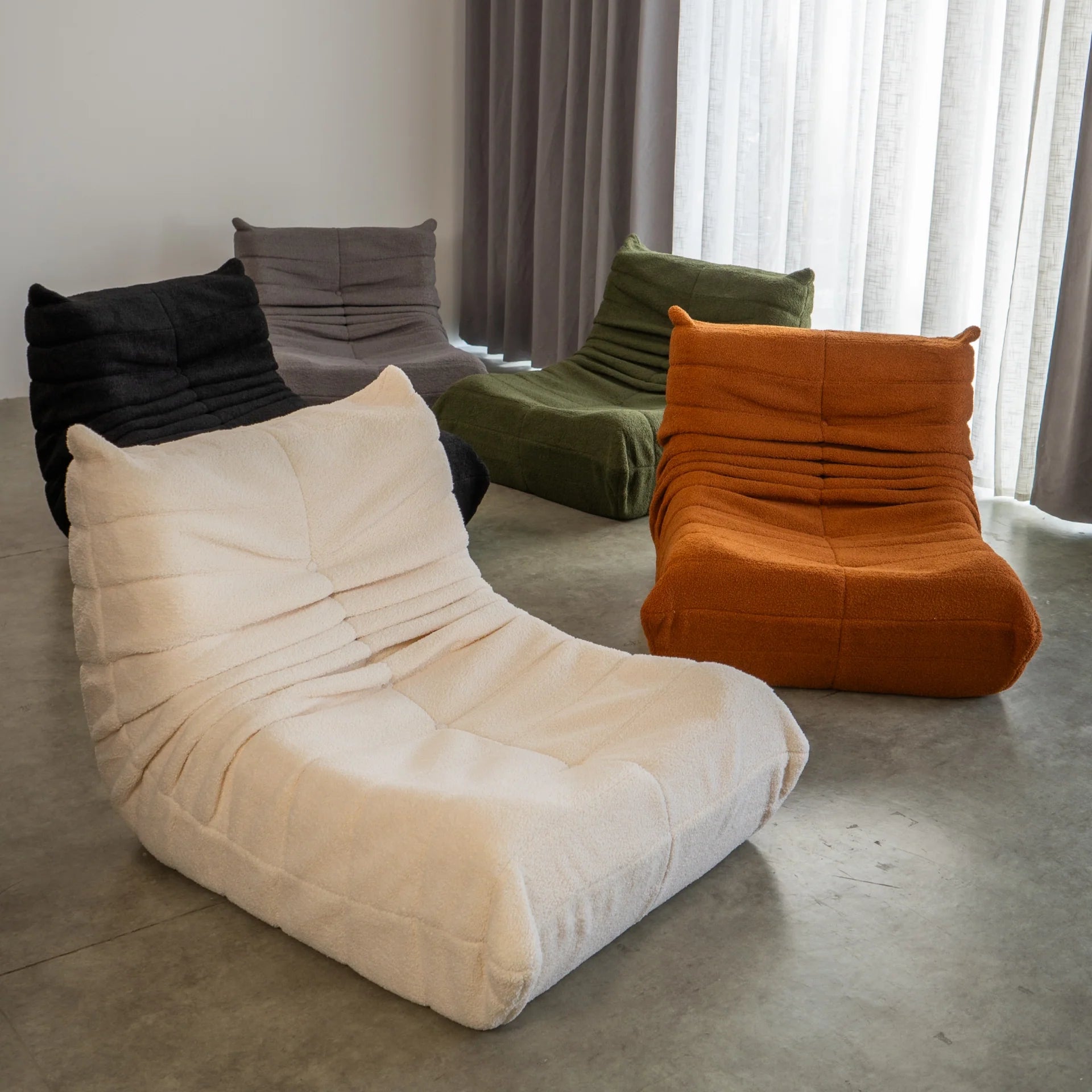 <tc>The growing sofa</tc> 1973 1 zitplaats in Boucle - Mosgroen